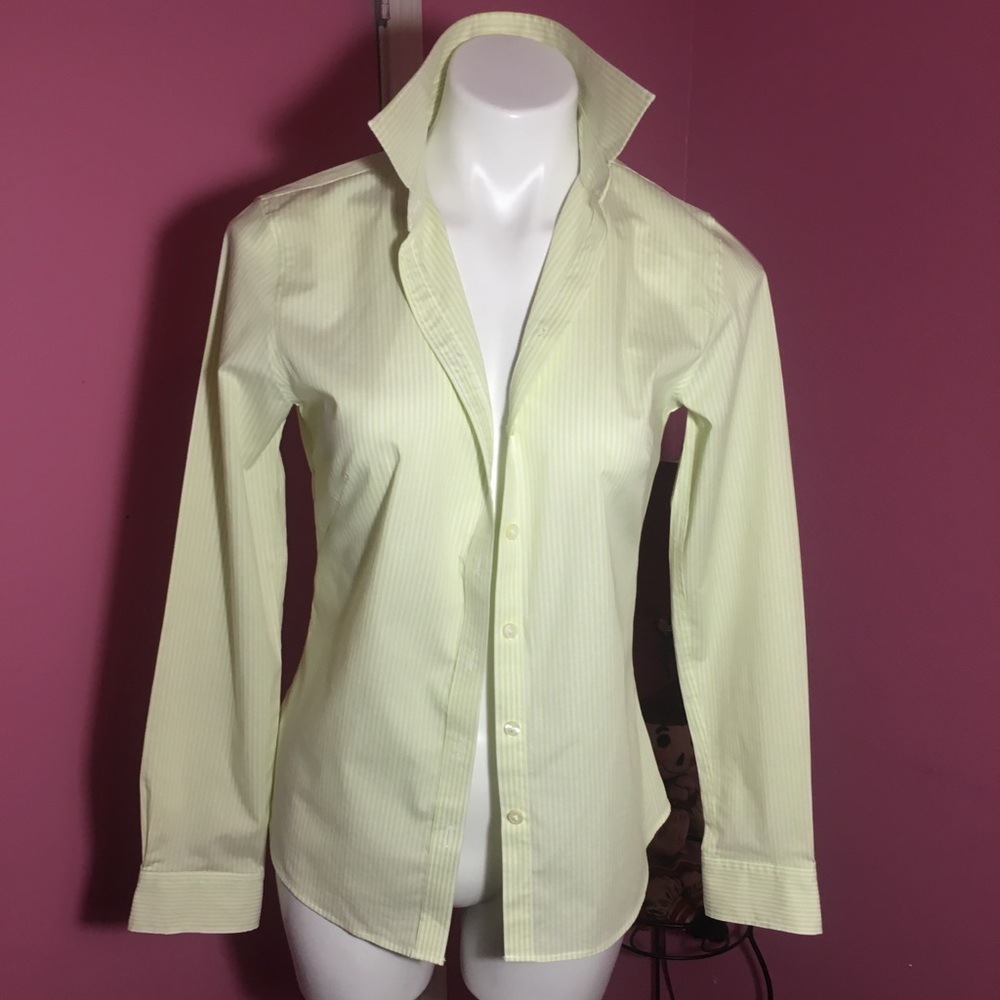 Banana Republic lemon and Lime Non Iron Fitted